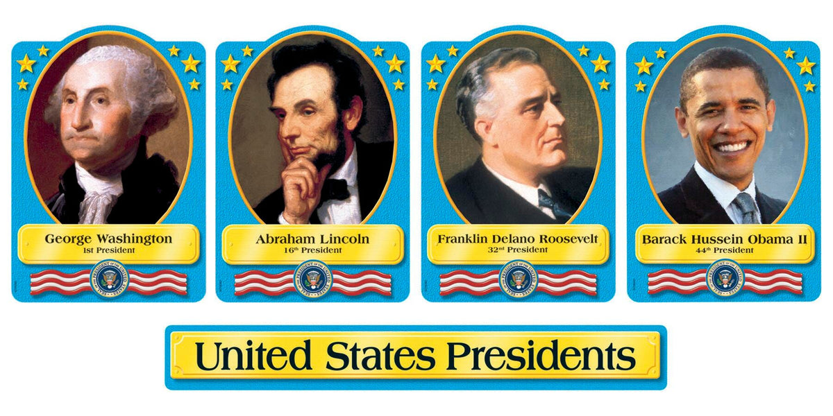 BULLETIN BOARD SET US PRESIDENTS