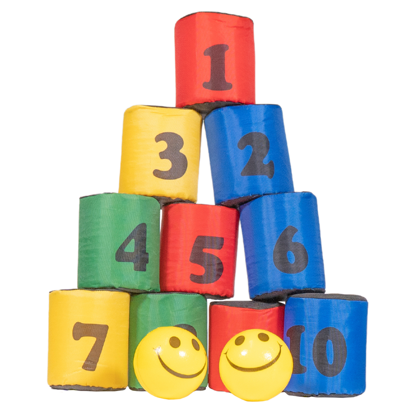 DS Can Throw Game SET (10 Cans and 2 Balls)