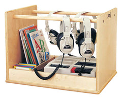 LISTENING CENTER WOODEN AUDIO CADDY