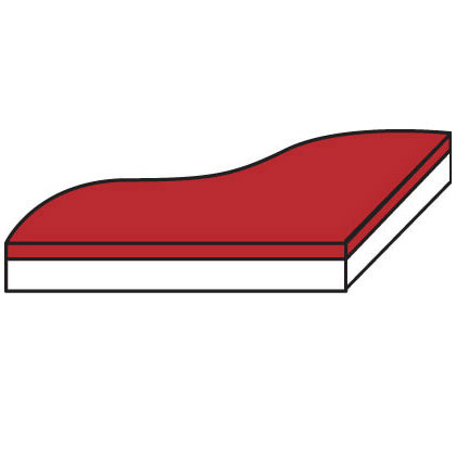 Laserable Engraving Laminate - 600 x 300mm - Red on White