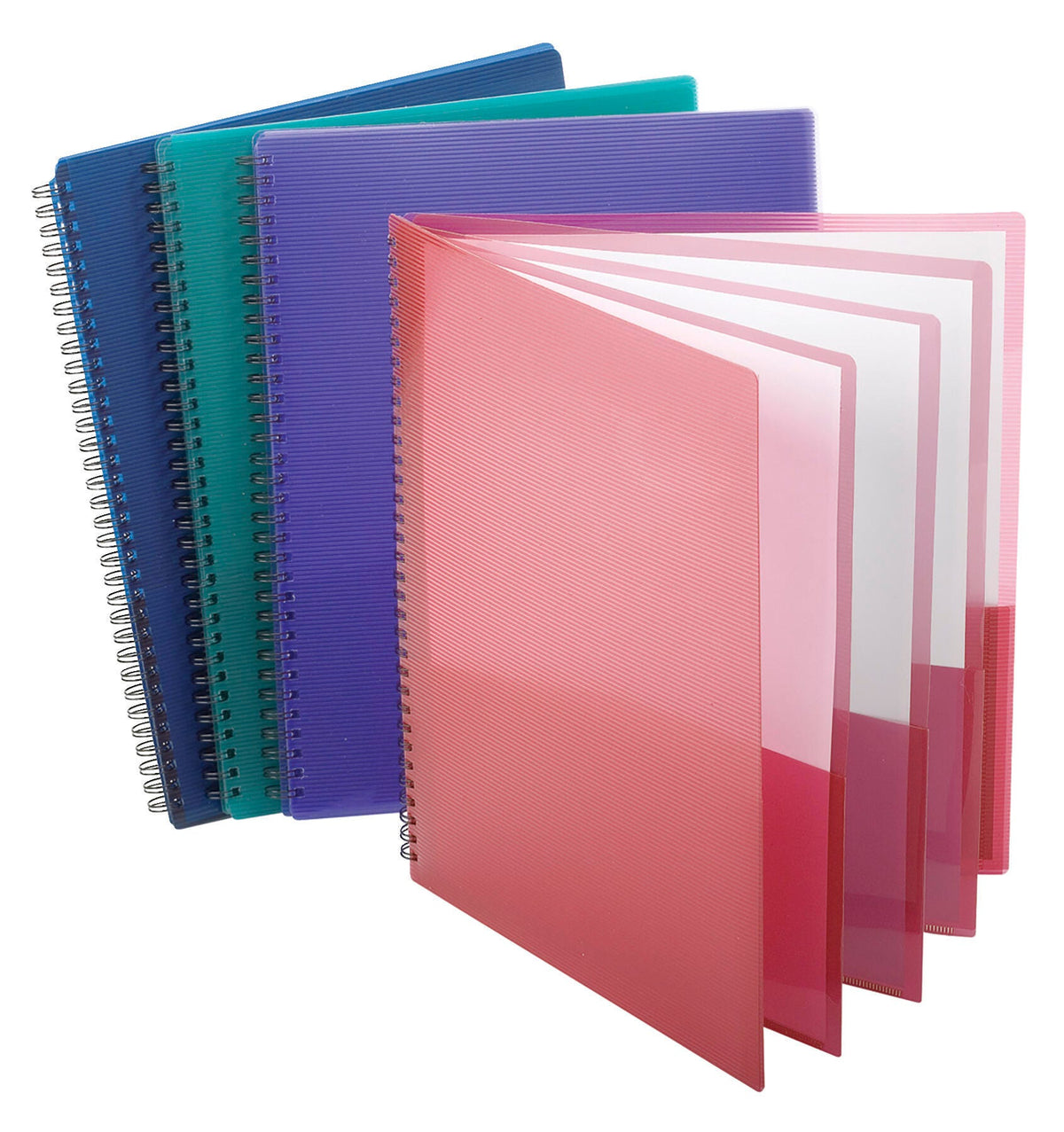 FOLDER POLY 8 POCKET 8.5X11 IN ASST COLOR OXF5740404