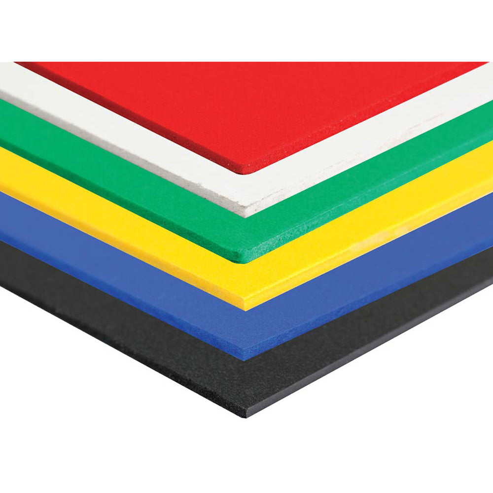 PVC Foam 3mm Sheet - 1220 x 610mm - Assorted Pack of 6