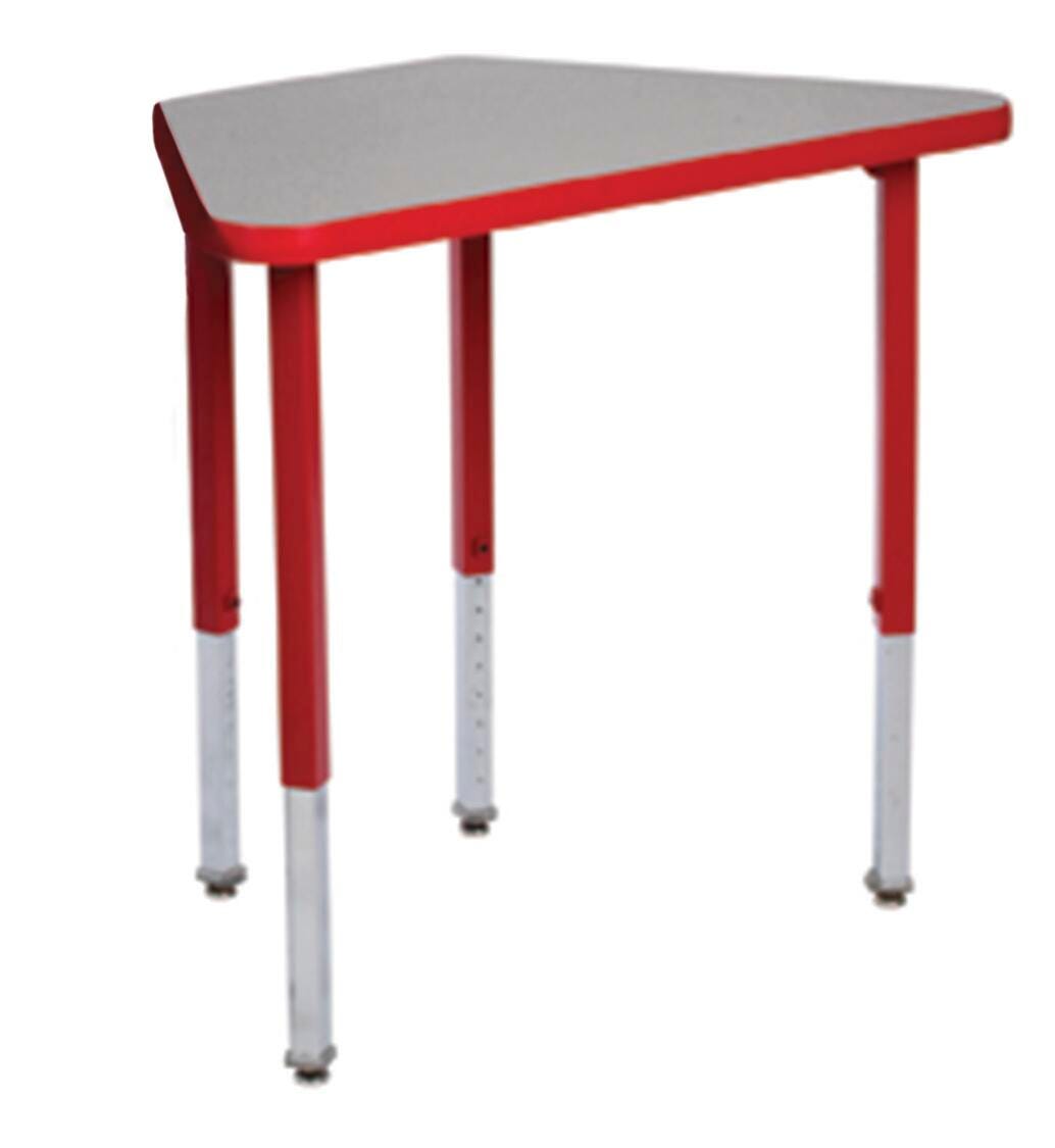 DESK - CLASSROOM SELECT - ROYAL SEATING PRIMA LEARNING CIRCLE DESK - GRAY NEBULA TOP - SPECIFY EDGE COLOR - MATCHING