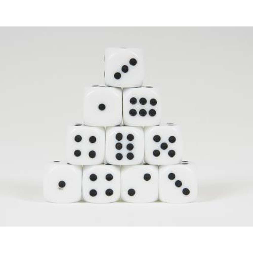 Plastic Dice 16mm - pack of 10