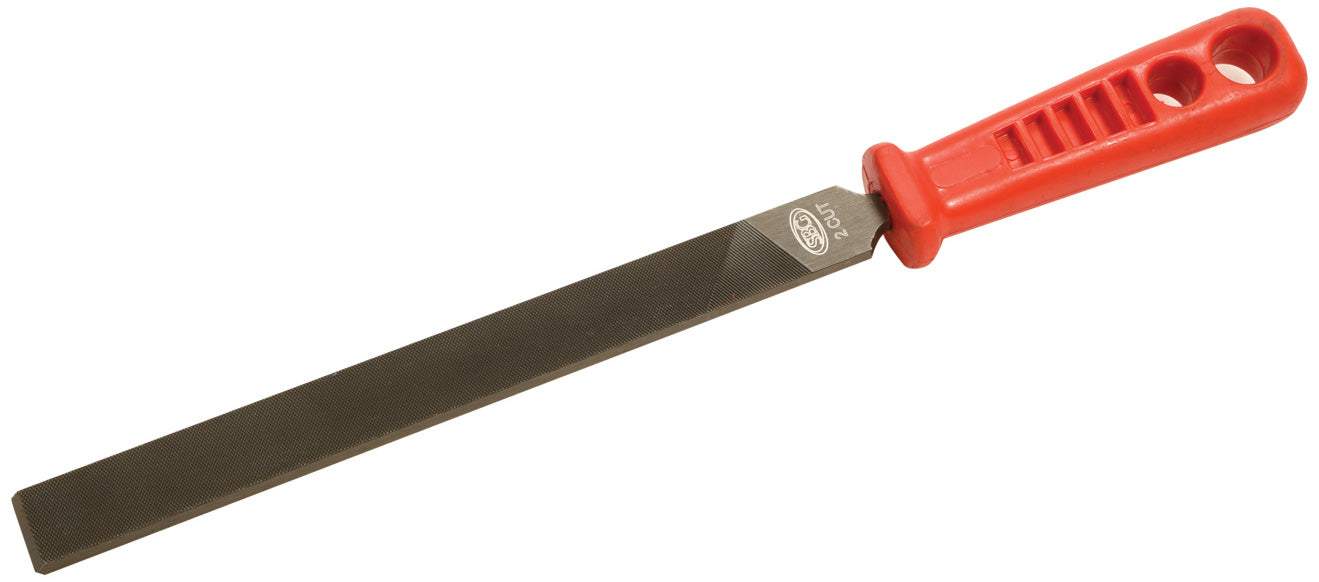 Stromberg Hand File Medium Cut - 8\" - With Handle