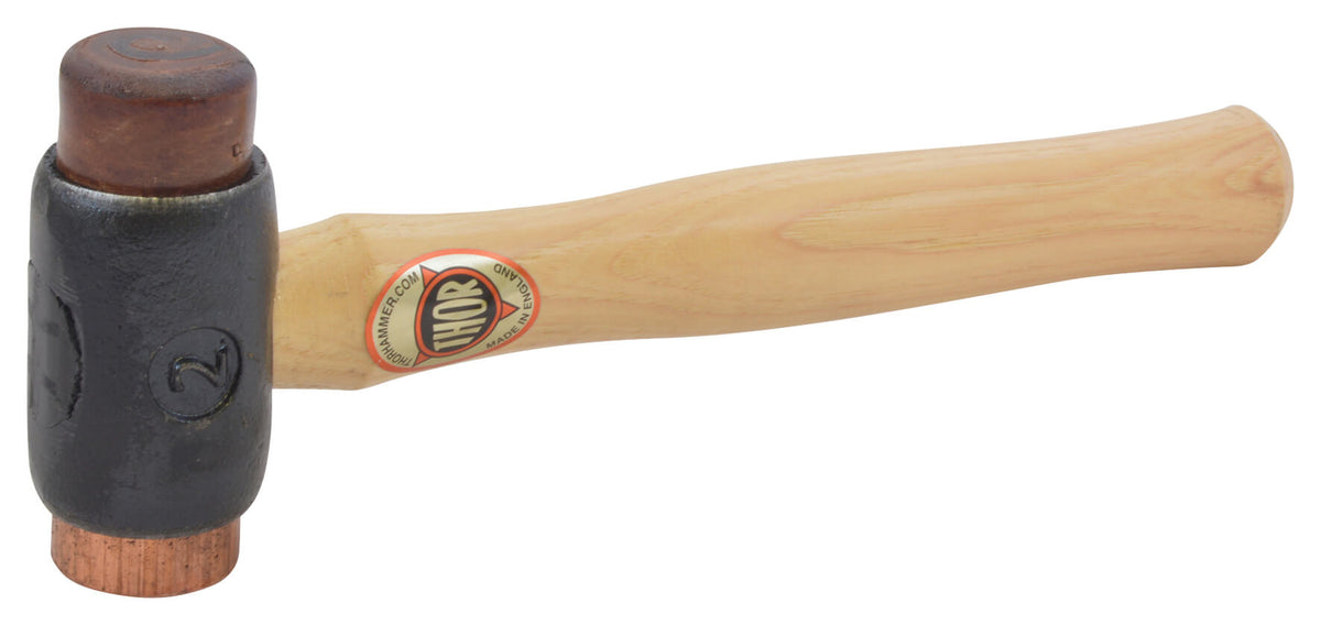 Thor Copper & Rawhide Hammer - 1 3/4\" Diameter