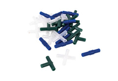 Pneumatics 4 Way Tubing Connectors - Pack of 100