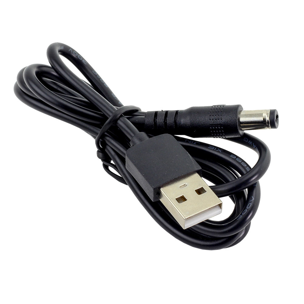 USB to 2.1mm Jack Cable- 5V- 2A