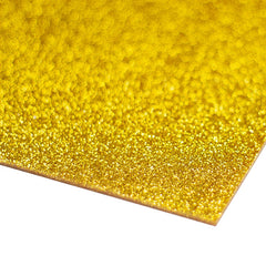 Gold Acrylic Sheet (Glitter) 3mm x 600mm x 400mm- sheet