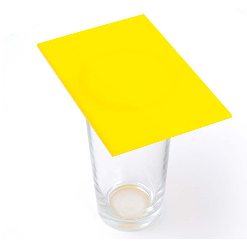 Cast Acrylic 5mm Sheet - Solid Yellow 1000 x 500mm