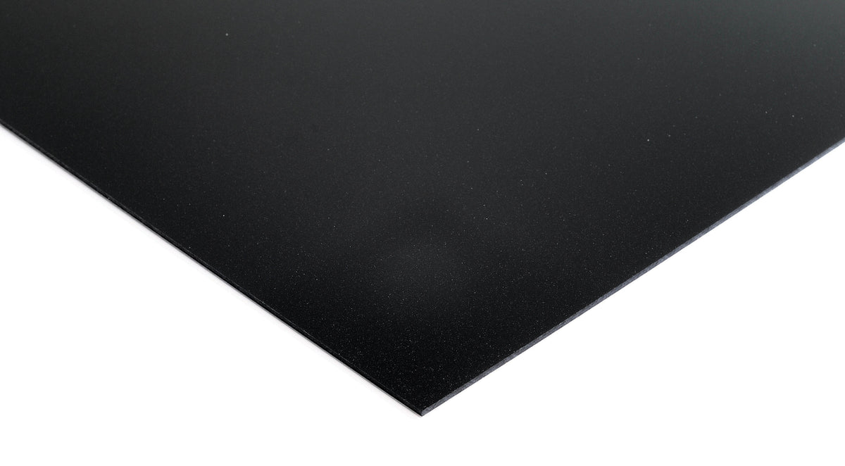 Sparkle Cast Acrylic 3mm Sheet - Black 600 x 400mm