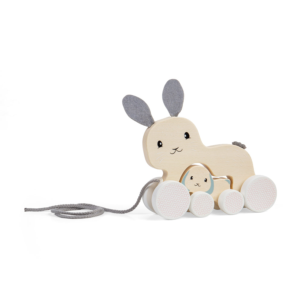 Bunny & Baby Pull Along - FSC 100%