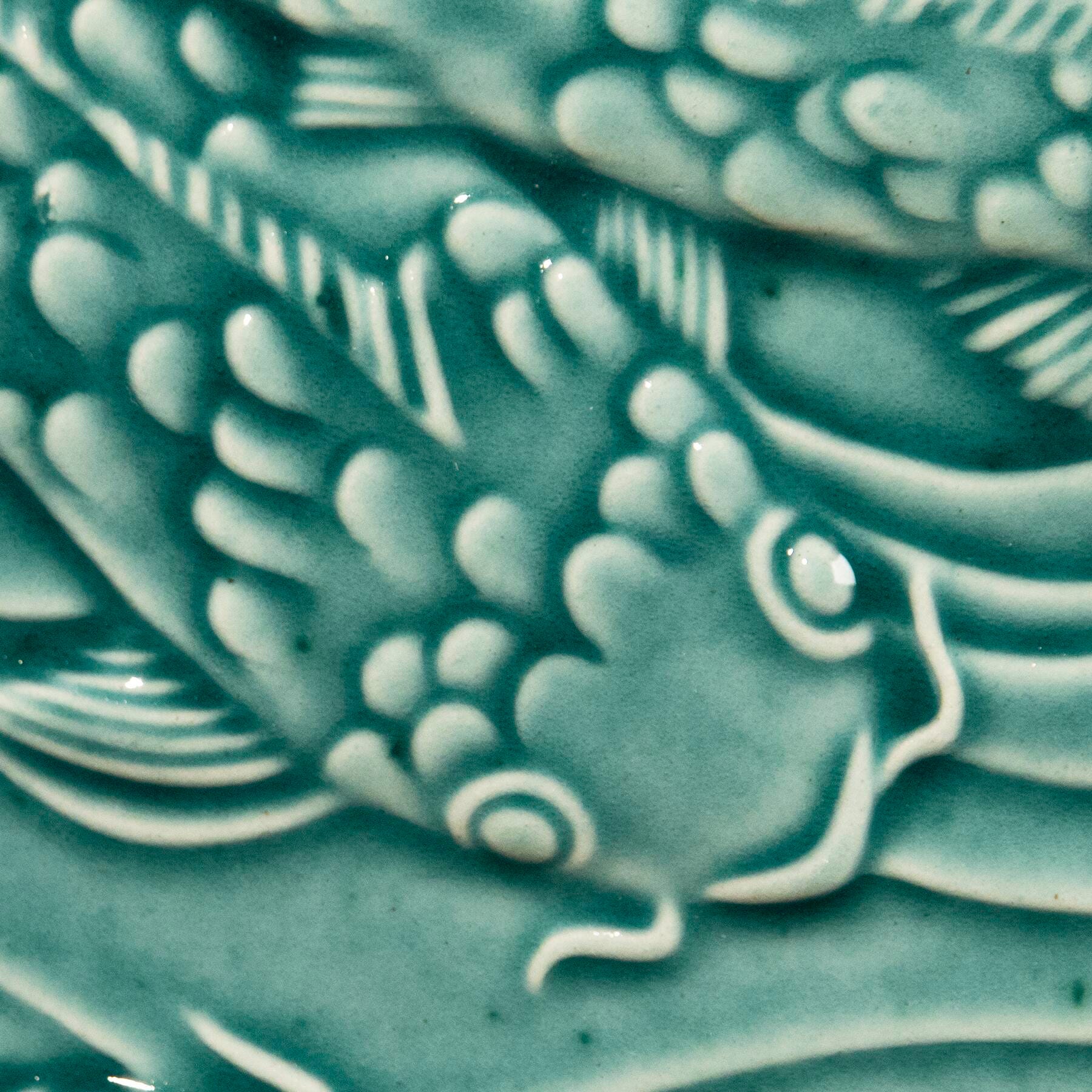 GLAZE AMACO LOW FIRE GLOSS LG-25 TURQUOISE GREEN PINT