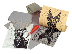 LINOLEUM UNMOUNTED 5X7 INCH GRAY EACH