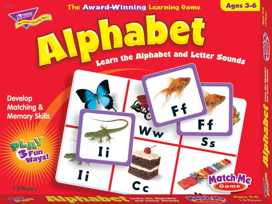 GAME ALPHABET MATCH ME GAME