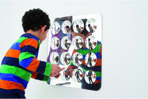 LARGE 16-DOMED ACRYLIC MIRROR PANEL - 490MM