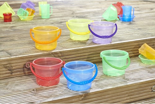 TRANSLUCENT COLOUR BUCKET SET