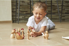 WOODEN ENCHANTED FIGURES SET