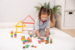 RAINBOW WOODEN COMMUNITY PEOPLE