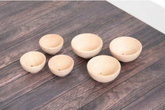 NATURAL WOODEN BOWLS (92MM)