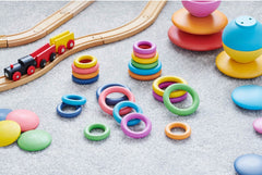 RAINBOW WOODEN RINGS