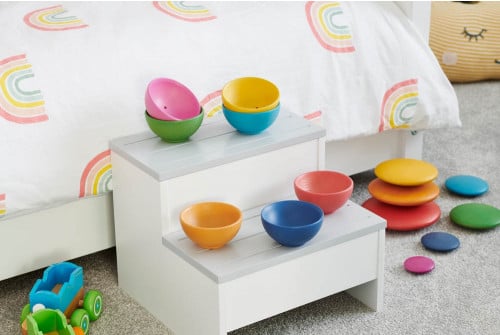 RAINBOW WOODEN BOWLS