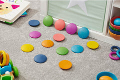 RAINBOW WOODEN DISCS