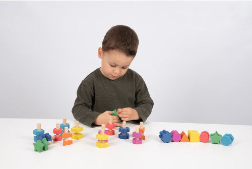 RAINBOW WOODEN NUTS & BOLTS