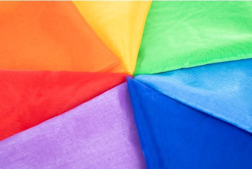 RAINBOW ORGANZA FABRIC