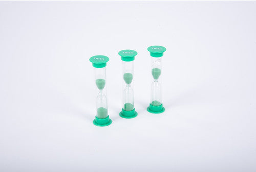 MINI SAND TIMERS - 1 MINUTE (GREEN)