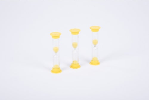 MINI SAND TIMERS - 3 MINUTE (YELLOW)