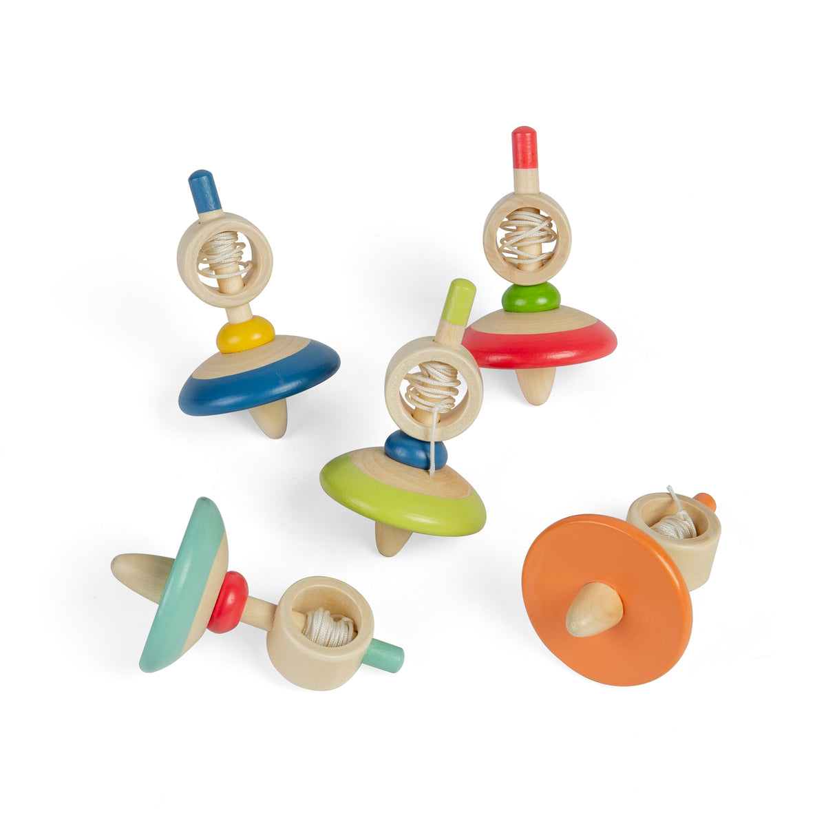 Pull String Spinning Top (12) (3 Years +)