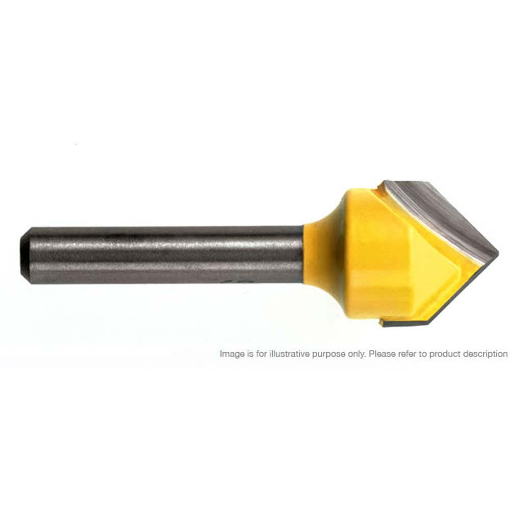 Viper V-Groove Router Cutter, 7/16in D x 9/16in L x 60° x 1/4in Shank - No.241