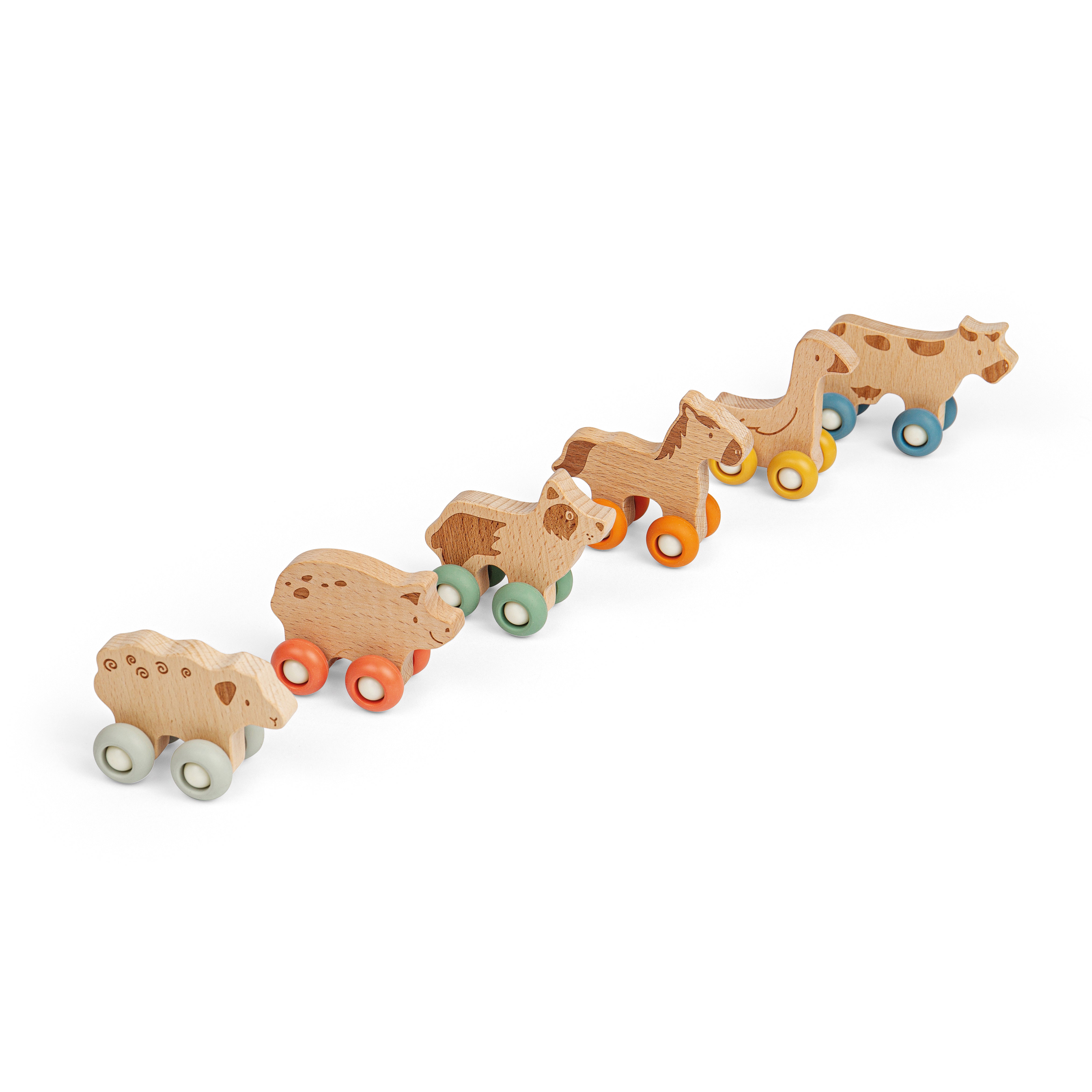 Farm Animals on Wheels (6) (12 Months +)