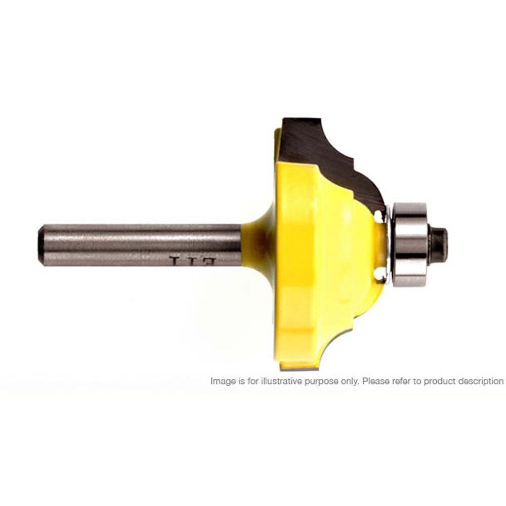 Viper Roman Ogee Router Cutter, 5/32in R x 1 1/8in D x 1/2in L x 1/2in Shank - No.361