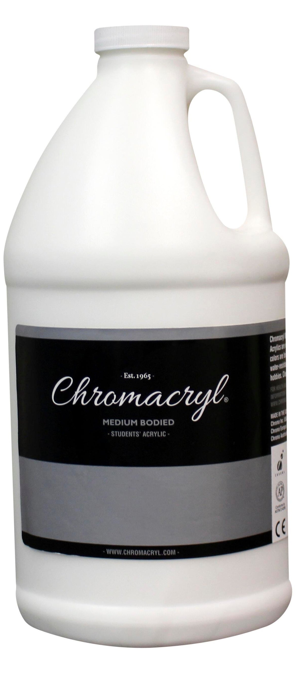 PAINT ACRYLIC STUDENTS CHROMACRYL WHITE HALF GALLON