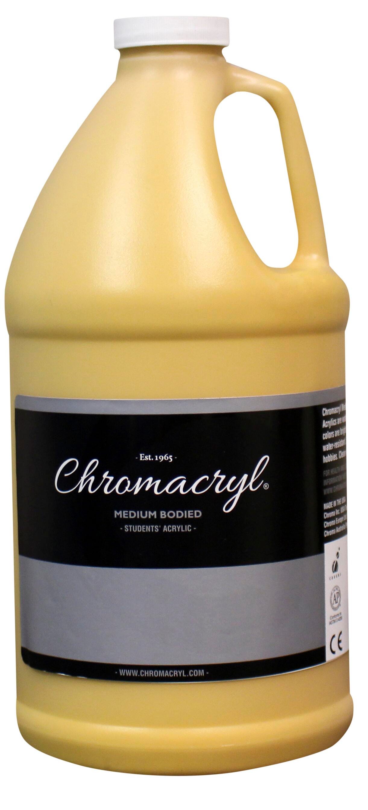 PAINT ACRYLIC STUDENTS CHROMACRYL YELLOW OXIDE HALF GALLON