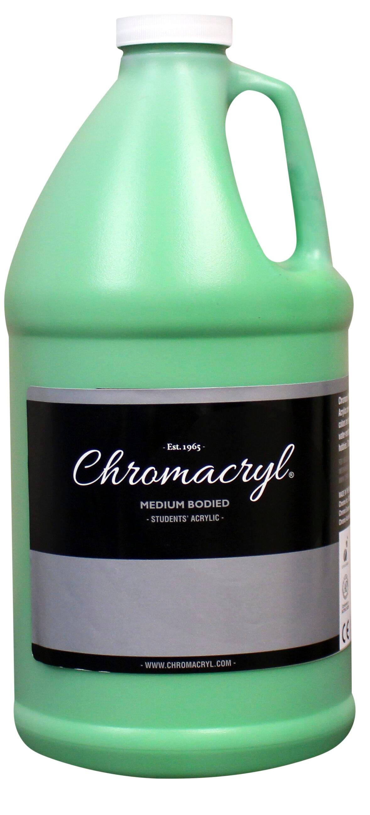 PAINT ACRYLIC STUDENTS CHROMACRYL LIGHT GREEN HALF GALLON