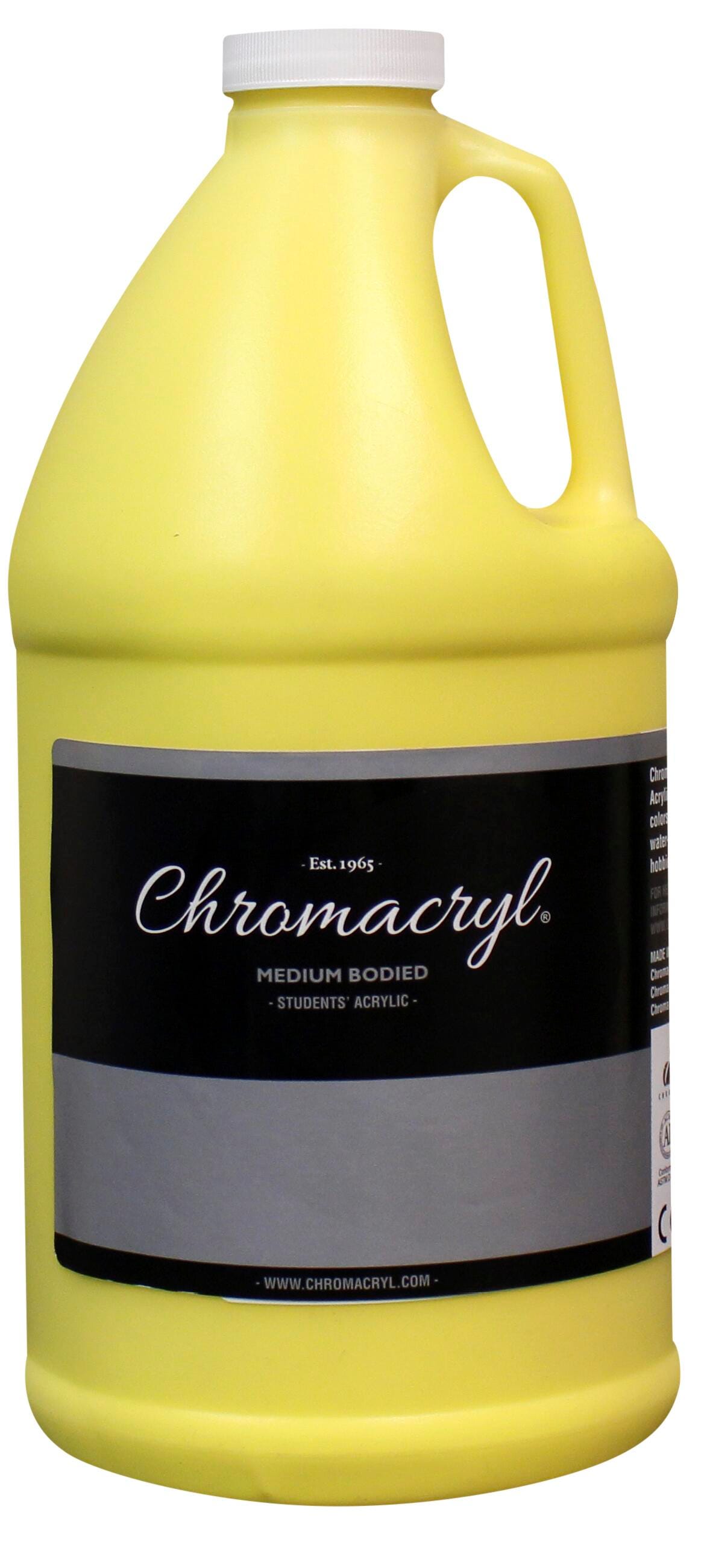PAINT ACRYLIC STUDENTS CHROMACRYL COOL YELLOW HALF GALLON