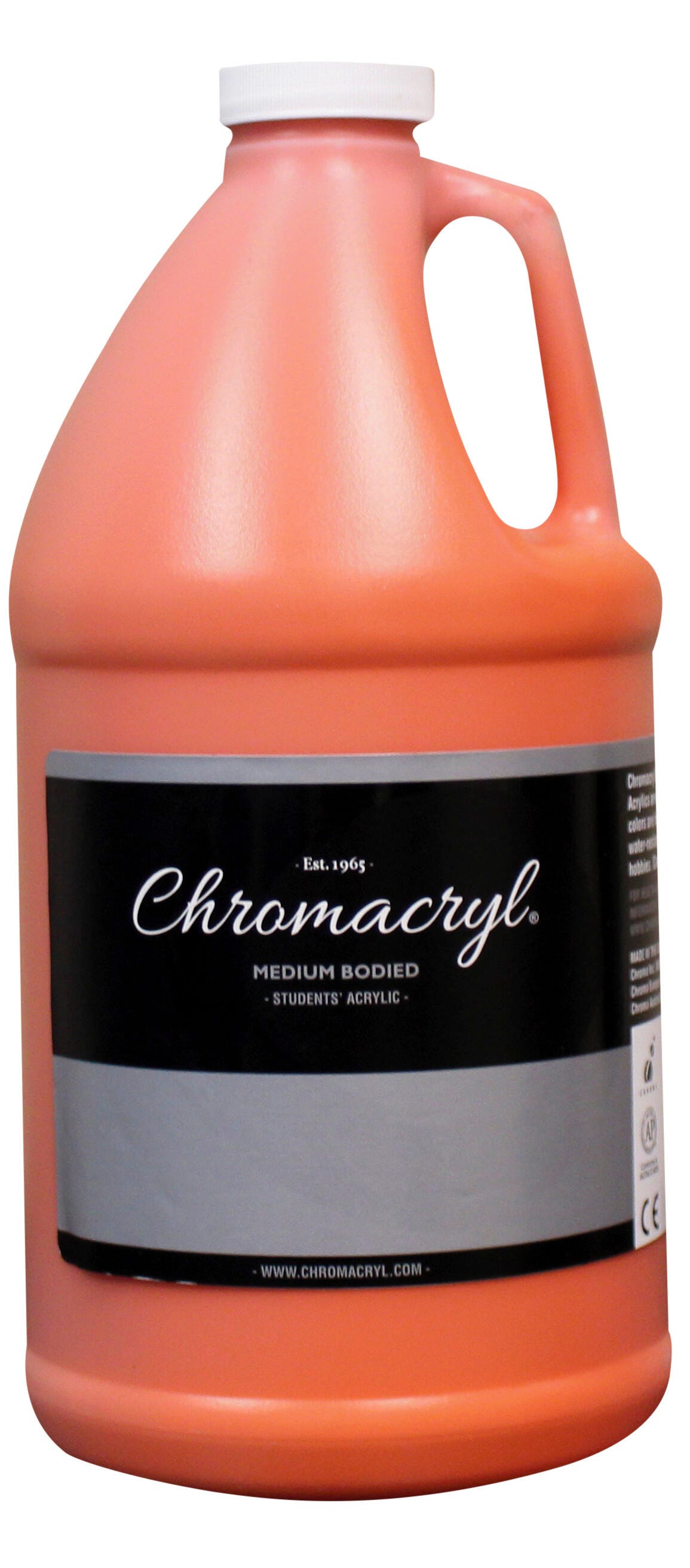 PAINT ACRYLIC STUDENTS CHROMACRYL ORANGE VERMILION HALF GALLON