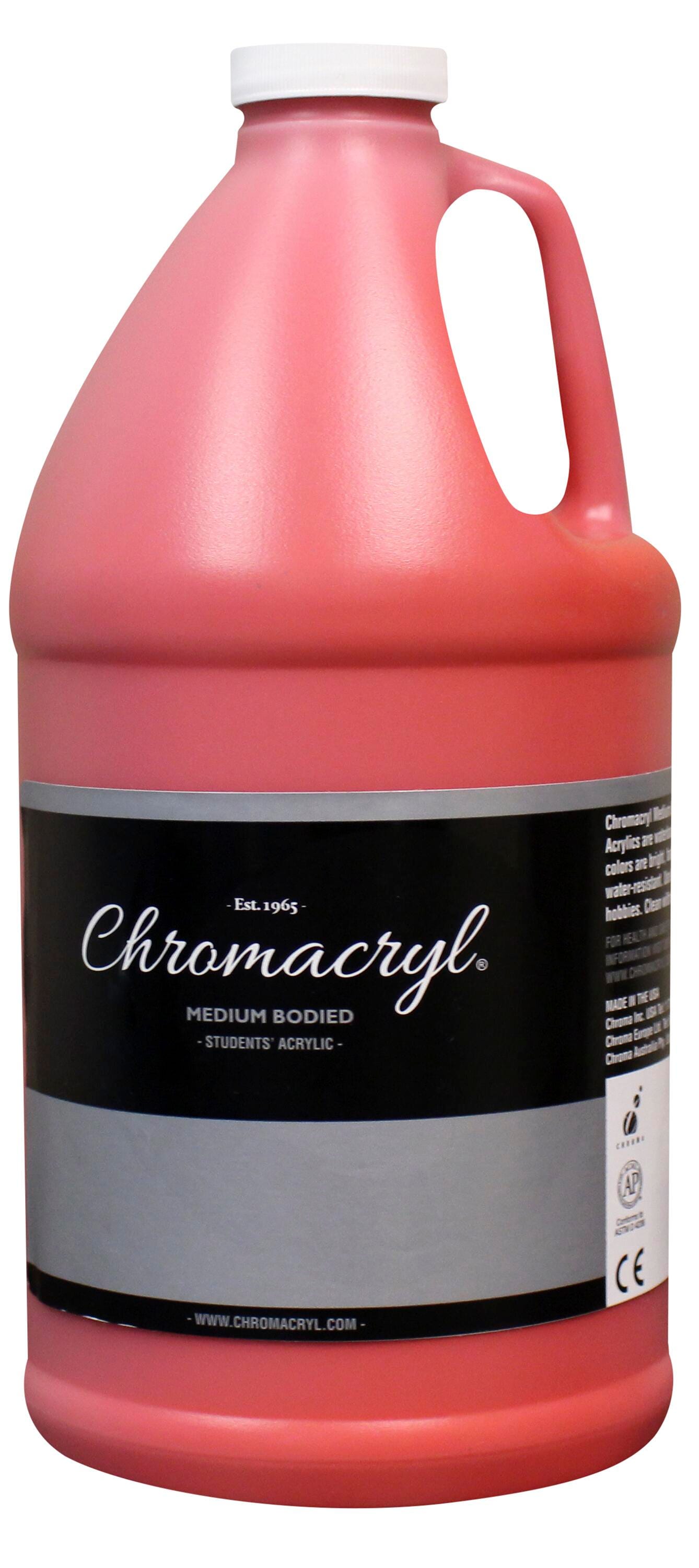 PAINT ACRYLIC STUDENTS CHROMACRYL WARM RED HALF GALLON