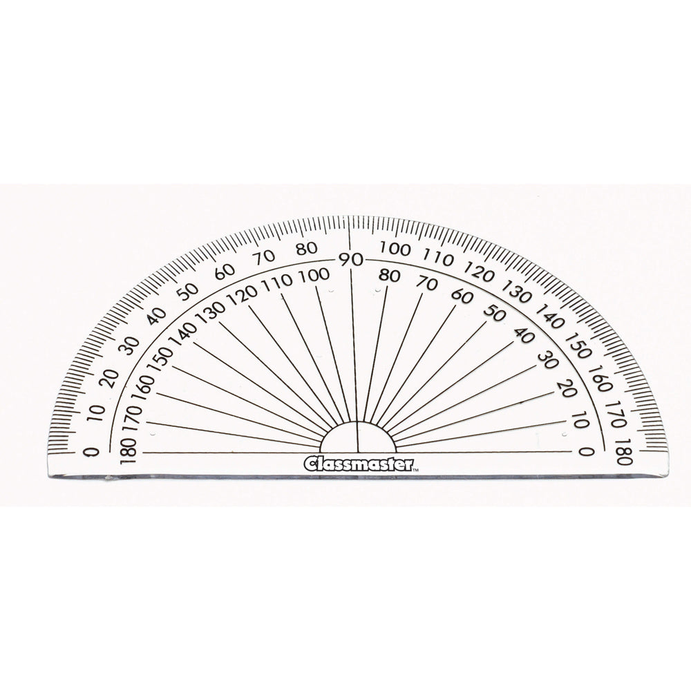Small Protractors, 10cm - 180 degree - pack of 10