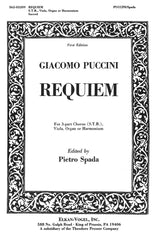 Puccini Requiem for 3-Part Chorus (STB), Viola, Organ or Harmonium