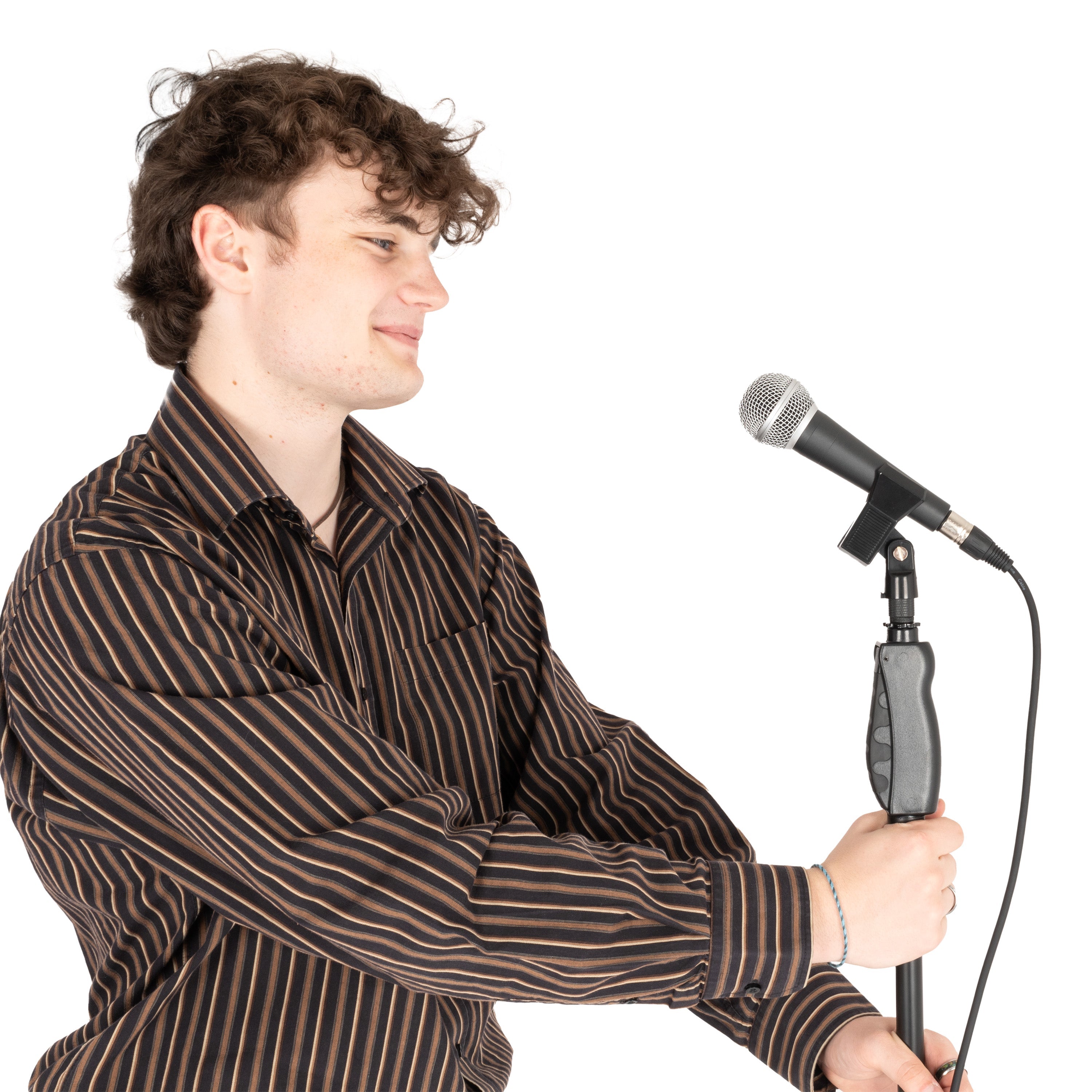 Apextone easy-adjust straight microphone stand
