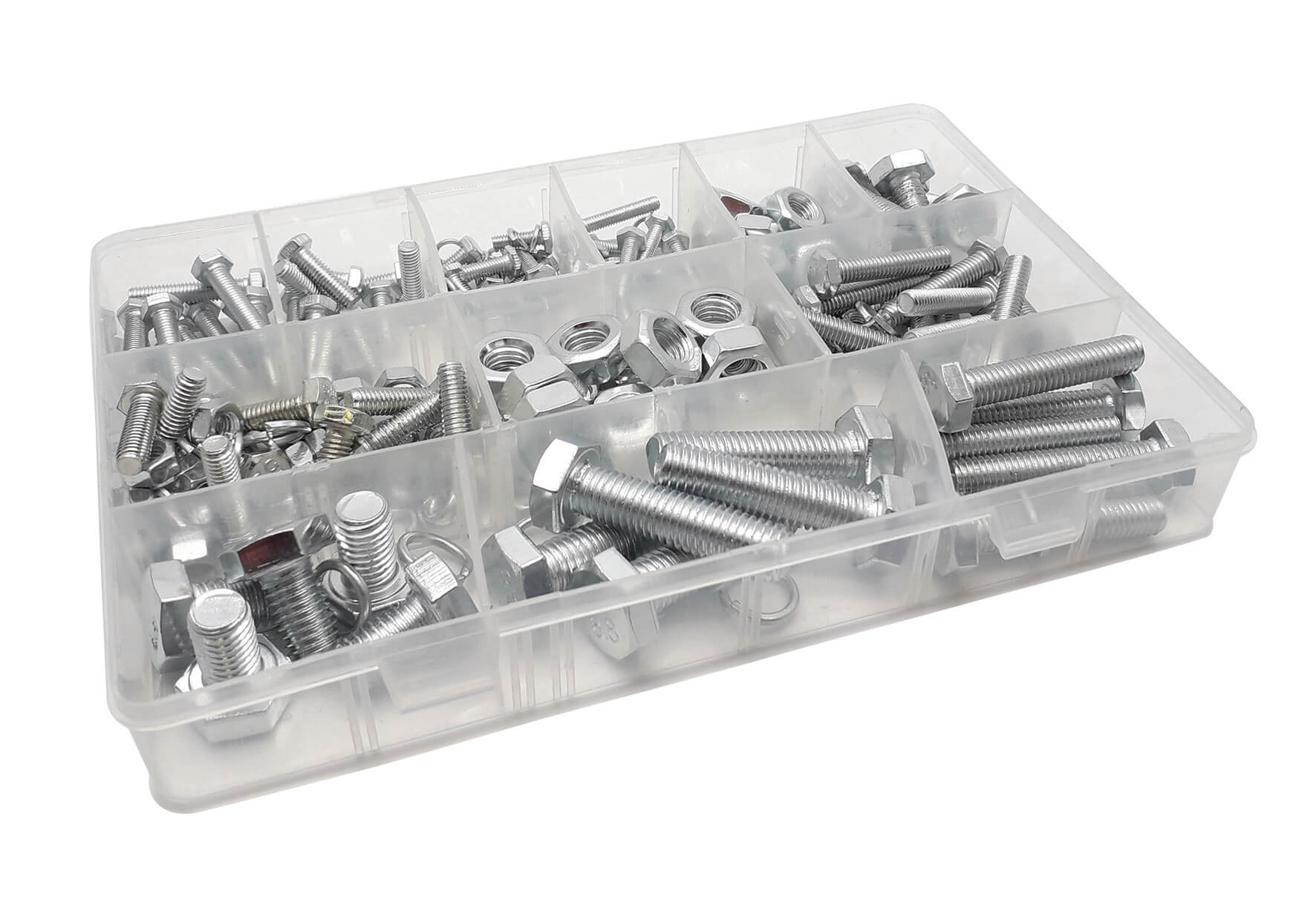 Metric Set Screws, Nuts, Washers Kit - Pack of 240