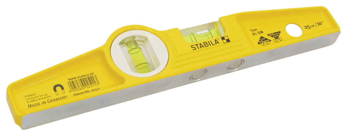 Stabila 81 S Series Spirit Level - Magnetic - 10\"/250mm