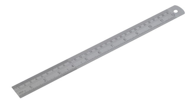 Diatec Metric/Imperial Stainless Steel Rule 12\"/300mm