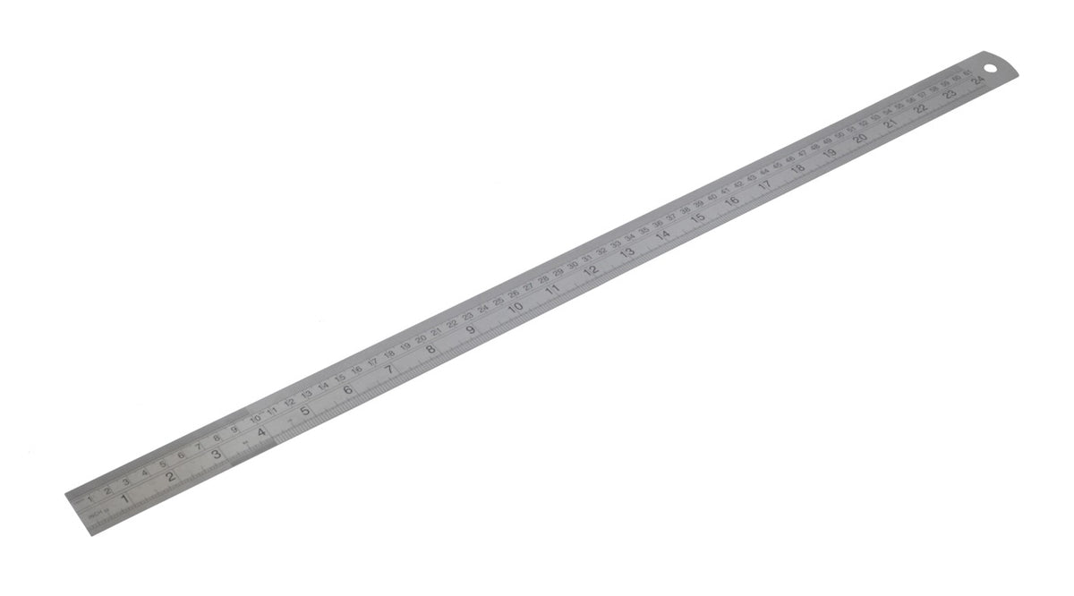 Diatec Metric/Imperial Stainless Steel Rule 24\"/600mm