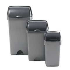 Bin Waste Plastic Flip Top 48Ltr