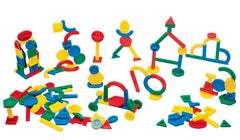 MANIPULATIVES BUILDING SHAPES SET OF 150